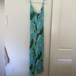Amazon Green and Blue Maxi Dress